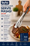 Stainless Steel Serving Tongs 20 cm Ergonomic Kitchen and Grilling Tongs