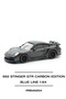 Pop Race Pr640254 1/64 992 Stinger Gtr Carbon Edition (Blue Line) Diecast Model Car