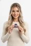 Purple Yellow Detailed Stylish and Convenient Claw Hair Clip Daily Hair Accessory for Women - 4