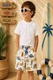 New Season Patterned Quick-Dry Boys' Shorts Swimwear - Children's Sea-Pool Shorts - 2