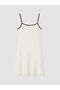 Lcw Vision White Rope Strap A-Line Lace Mini Dress - 5