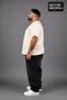 Süperlife Large Size Men's V-Neck Cotton Basic T-Shirt Navy Blue 3Xl-6Xl Spr26Bts509 - 2