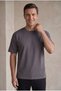 Men's Smoked Color Summer Favorite Comfortable Fit Oversize T-Shirt - 2