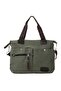 Zipper Closure Shoulder Bag Green