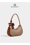 Bags for Ladies Shoulder Bag Hobo Half Moon Handbag with Scarf Elegant PU Leather Women Bag for Work Travel and Daily Use - 6