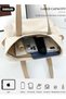 Women's Shoulder Tote Bag Canvas Handbag For Women Large Capacity Bucket Bag Fashionable Travel Messenger Shoulder Bag For Ladies Girls College Students - 5