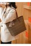 Women's Tote Bags Top Handle Satchel Handbags PU Faux Leather Bucket Bag Shoulder Bags with Large Capacity - 4