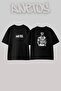 50 Cent_34 Design Printed Unisex Oversize Black Tshirt