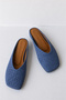 Genuine Leather Women's Knitted Slippers |   Mole
