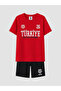 Lcw Kids Red Fıfa 2026 Printed Boys' Shorts Set