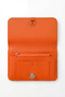 Genuine Leather Women'S/Men's Portfolio Double Handbag with Phone Compartment Orange Lv910121