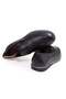 Black Color Laceless Genuine Leather Men's Shoes - 2