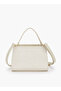 Textured Shoulder Bag with Detachable Strap - 5