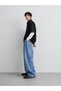 Men's Super Baggy Jean Trousers, Wide Leg, Oversize Fit, Washed Denim Jeans - 3
