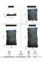 Expandable Collapsible Lightweight Travel Duffel Mesh Wheel Bag, Rolling Storage Bag, Space Saving - 3