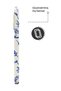 iPhone 14 Pro Max Blue Doodle Protect Slim Glossy Full Covering Print Camera Protected Phone Case - 4