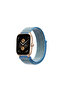 Watch 22mm Compatible Mesh Hook and Loop Strap - Turquoise - 2