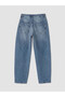 Lcw Jeans Indigo Barrel Fit Women's Jean Pants - 6