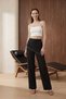 My Fashion High Waist Wide Leg Crepe Trousers - 5