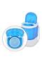 Portable Single Tub Washing Machine 50548IT Blue/White - 5