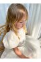 Embroidered Girls' Crop Top and Skirt Set-Ecru - 5