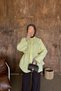 Women's 100% Cotton Muslin Oversize Hijab Shirt Tunic Lemon Yellow - 3