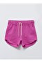 Lcw Vision Purple Women's Flat Bermuda Shorts with Elastic Waist - 5