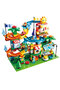 211 Pieces Large Building Blocks Car Park with Fast Slide |   3 Years+ |   Educational Build and Race Set |   Fine Motor Development
