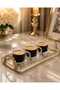 Damla Boncuk Glass Cup with Handle for Tea and Coffee, Set of 3 - 4