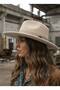 Women's Adjustable Panama Cowboy Felt Fedora Hat - 5