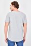 Men Round Neck Short Sleeve Heather T-Shirt, Heather Grey - 3