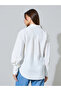 White Zip-Up Longline Shirt - 5