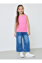 Girls Pack of 3 - Plain Vest with Lace Trim - 2