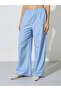 Blue Striped Tie-Hem Shirt and Wide Leg Pants Co-Ord Set - 5