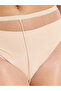 Beige Plain Stockings - 2