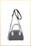 Sofia Women's Baguette Hand and Shoulder Bag - Light Gray - 4