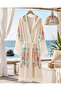 100% Cotton Premium Muslin Bathrobe - Standard Size Beach Robe - 5