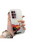 Samsung Galaxy S22 Ultra Compatible Hard Acrylic Back Silicone Edge Lens Protection Case