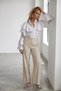 Women's White Layered Valon Lace Detailed Design Woven Shirt Alc-X15575 - 5
