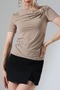 Women's Sandy Buckle Draped Blouse - 6