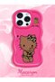 iPhone 12 Pro Compatible Case with Camera Protector Red Silicone Couple Phone Case Kitty Pattern - 2