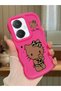 Vivo Y27 Compatible Case Camera Protector Red Silicone Couple Phone Case Kitty Pattern