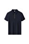 Arw98306 Seri̇ntutan--High Quality Men's Polo Neck Tshirt with Zipper