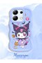 Redmi Note 13 4g Compatible Case Camera Protector Blue Silicone Couple Phone Case Cartoon Pattern - 2