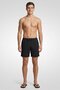 Men Solid Board Shorts, Black - 4