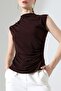 Women's Sandy Draped Sleeveless Blouse