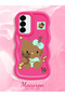 Samsung Galaxy A36 5g Compatible Case Camera Protector Red Silicone Couple Phone Case Kitty Pattern - 2