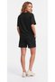 Black Women's Tracksuit Shorts Set – Casual and Sports Use - 4