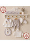 Spring Branch Embroidered Muslin 10 Piece Newborn Baby Girl Hospital Discharge Bodysuit Set 0-3 Months Boxed / Birth Gift - 2