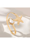 Gold Color Pazu Bracelet with Starfish and Pearl - 2